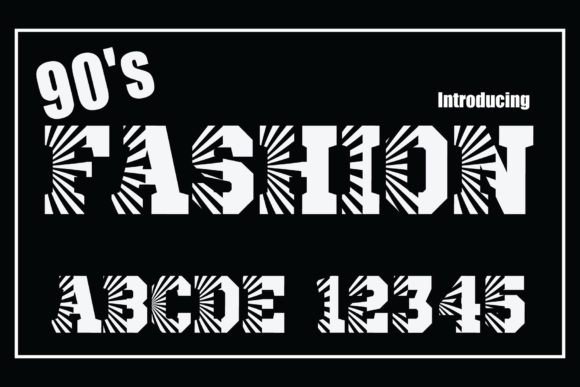 90 s Fashion: A Playful Display Font for Modern Editorial Design