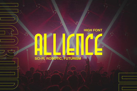 Allience: A Bold, Futuristic Display Font for Modern Branding Projects