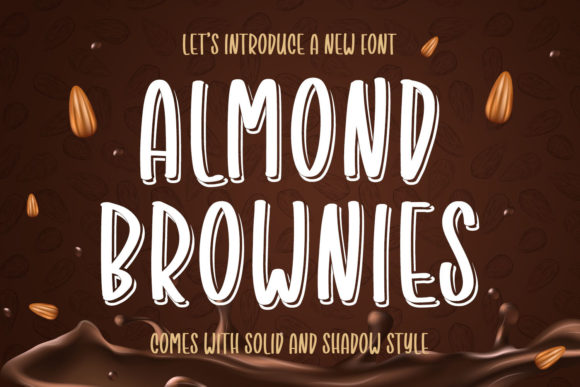 Almond Brownies: A Sweet Display Font for Scroll-Stopping Digital Campaigns