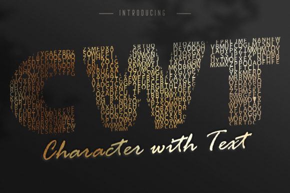 Character with Text: A Fresh Display Font for Modern Editorial Design