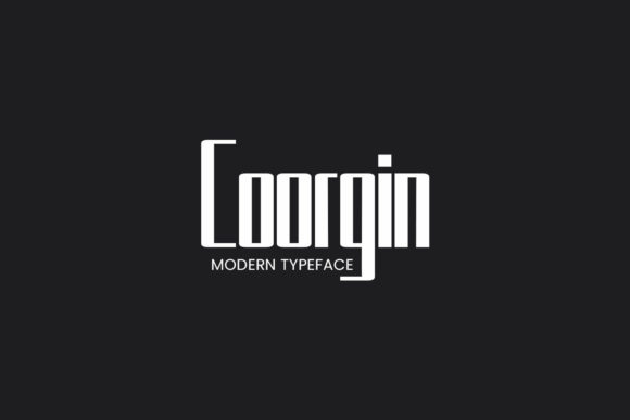 Coorgin: A Modern Display Font That Elevates Your Business Branding