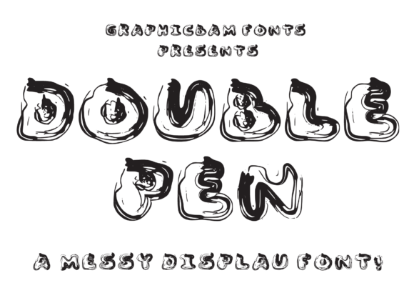 Double Pen: A Bold, Playful Display Font for Creative Branding