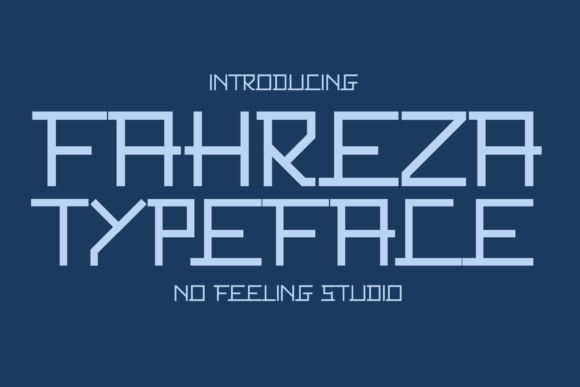 Fahreza: A Futuristic Display Font for Crafters and Product Designers