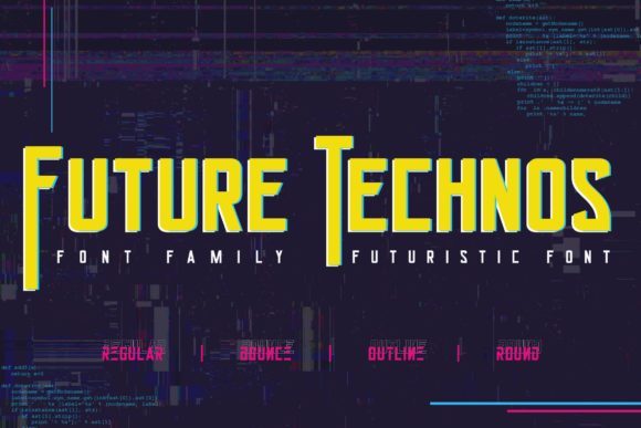 Future Technos: A Bold Display Font for Modern Web Design
