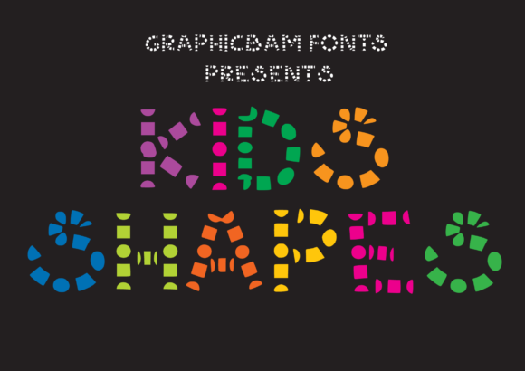 Kids Shapes: A Playful Display Font for Creative Campaigns