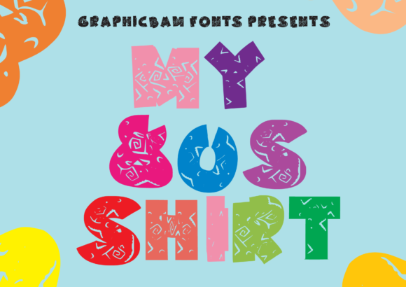 My 80s Shirt: A Playful Display Font for Retro Editorial Vibes