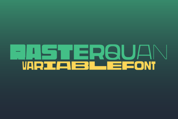 Rasterquan: A Geometric Display Font That Elevates Brand Identity