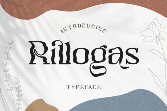 Rillogas: A Trendy Display Font for Crafters and Product Designers