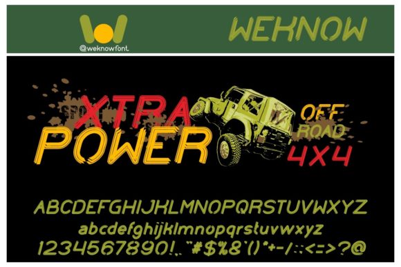 Xtra Power: A Bold Display Font for Handmade Labels, Invitations & More